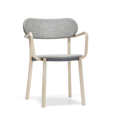 Hundranian Armchair | Upholstered Seat & Back | Ash