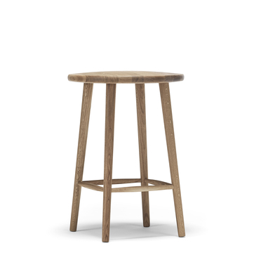 Miss Button Bar stool H62 | Oak