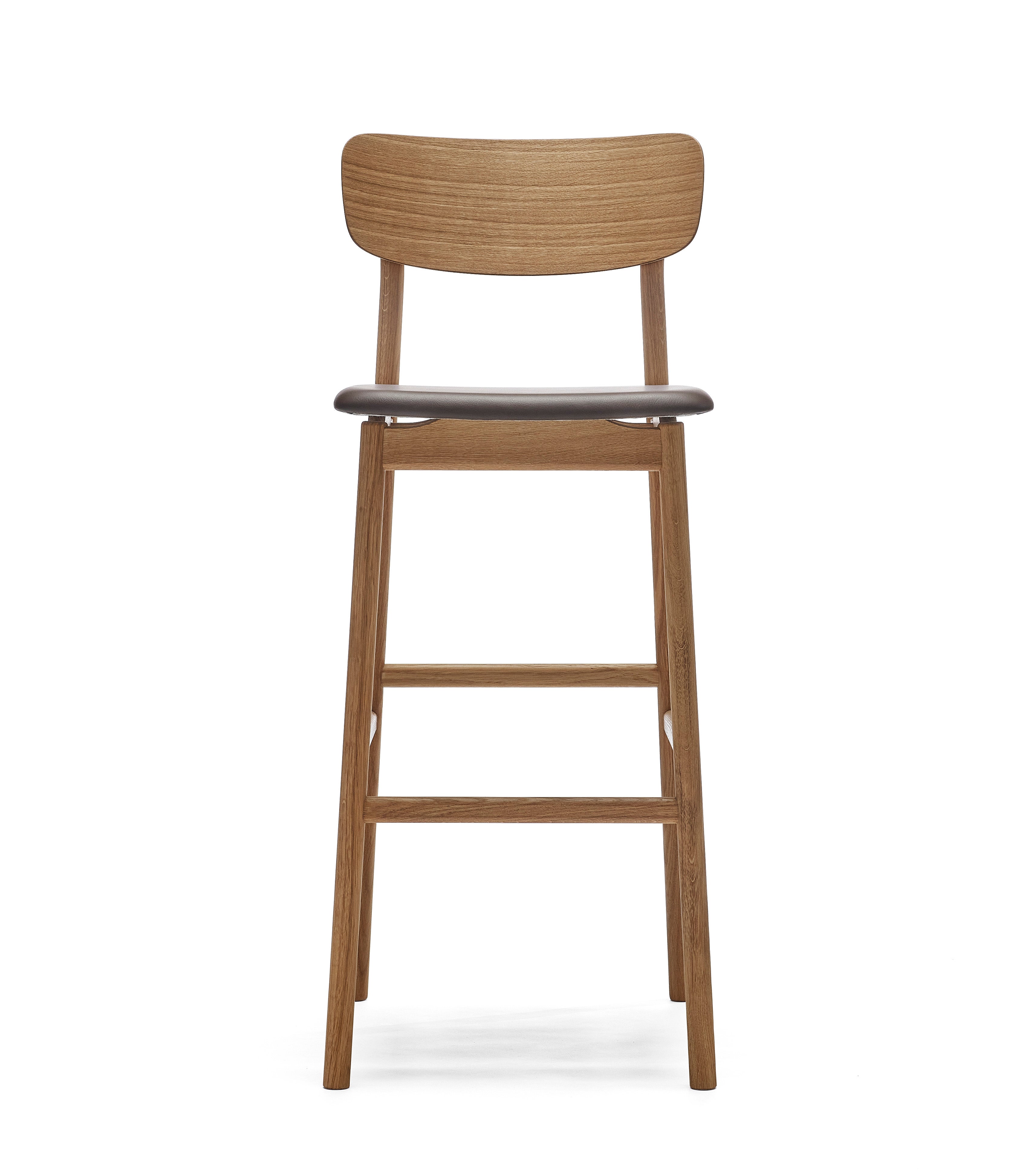 Prima Vista Bar Stool H78 | Oak