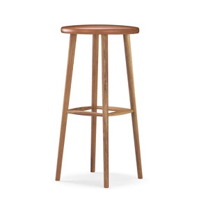 Miss Button Bar stool H78 upholstered | Oak