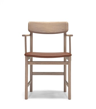 Pal Armchair Upholstered Seat | Oak