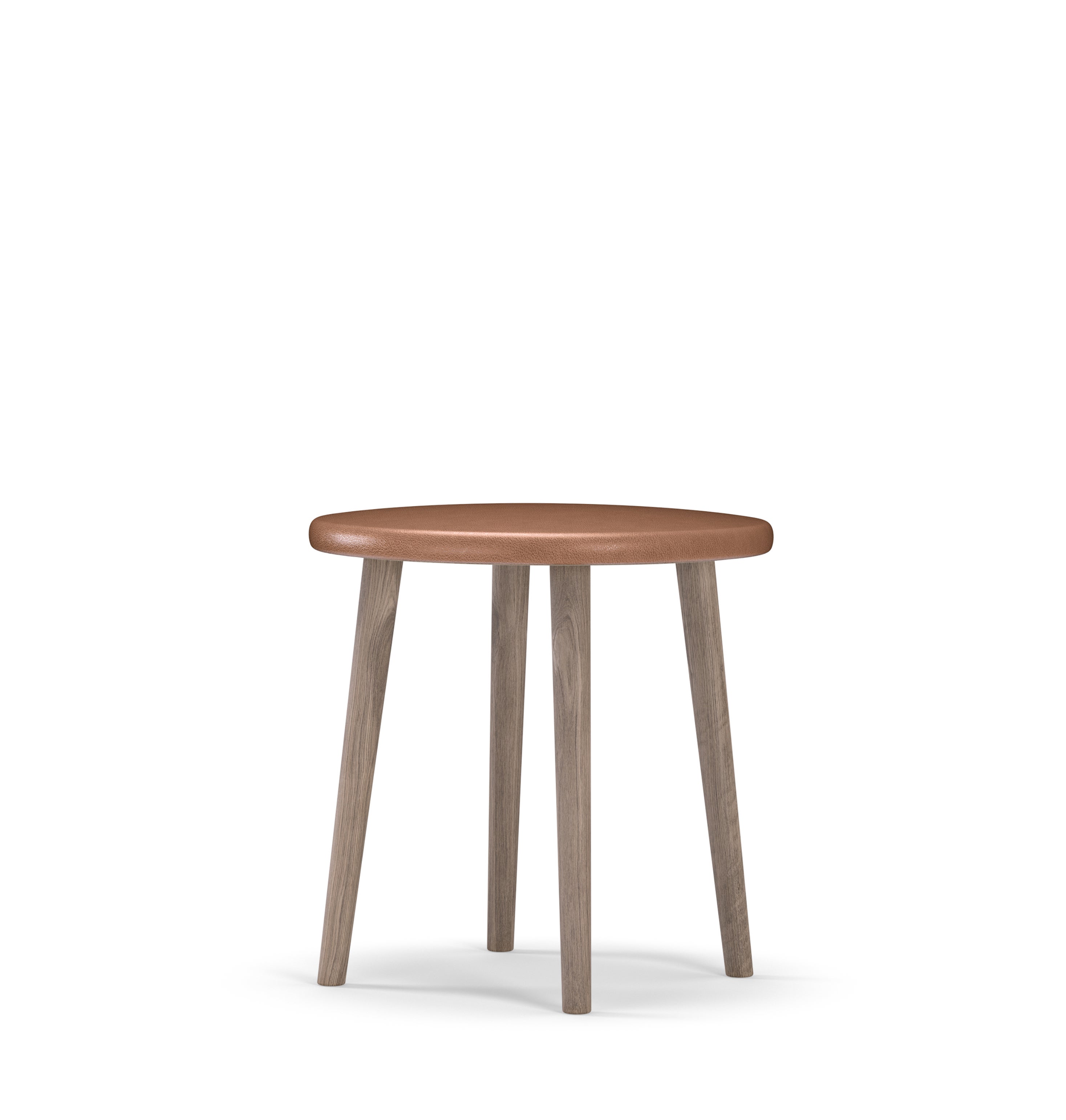 Miss Button Stool upholstered H45 | Oak