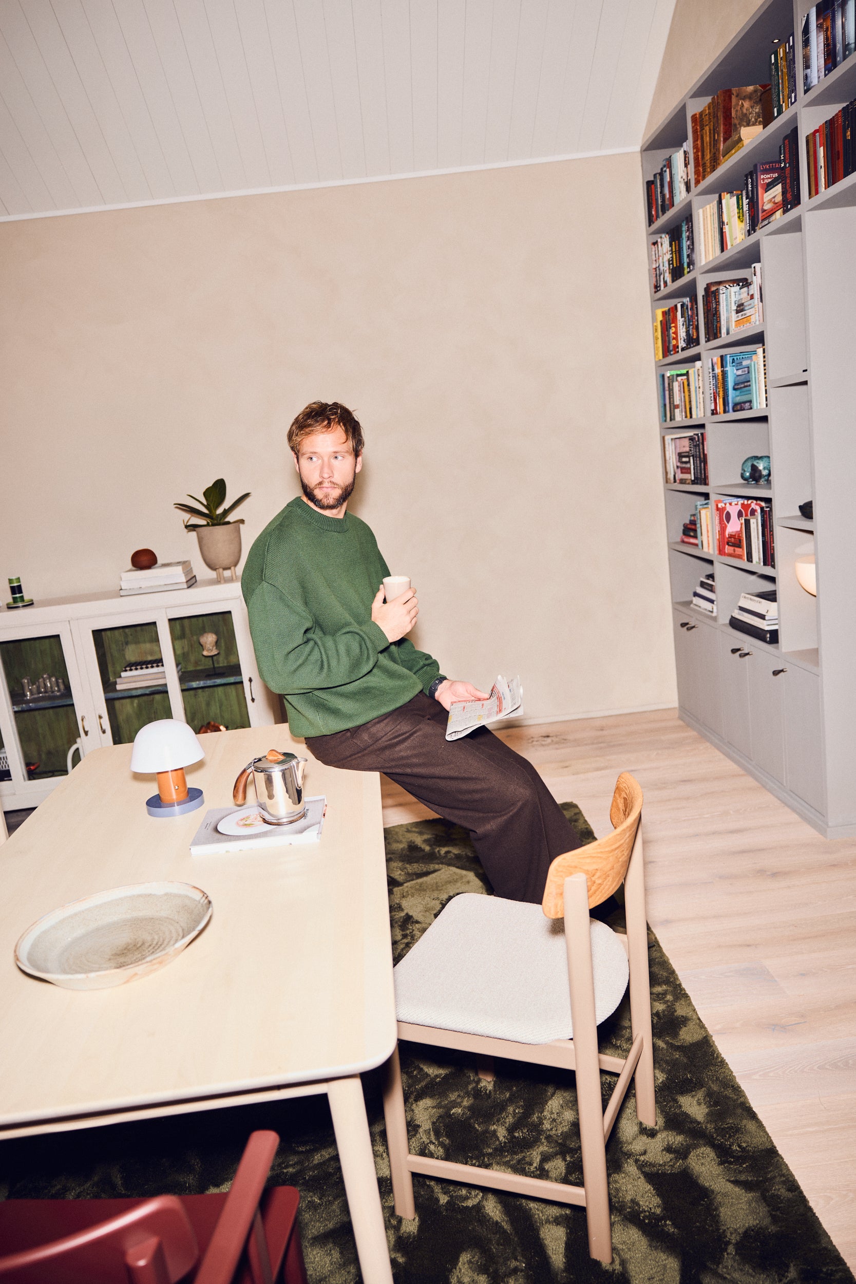 Stolab© Pal Chair Mixed Birch Toffee Coffee 48 Oak Natural Oil Atto Driftwood V3576:01 Prima Vista Table Brich Bright Matt Laquer.jpg